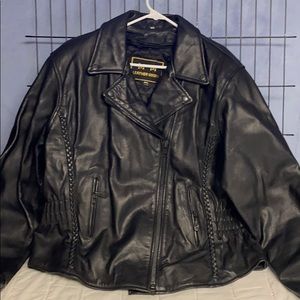 M and M LEATHER jacket. Size 4xl